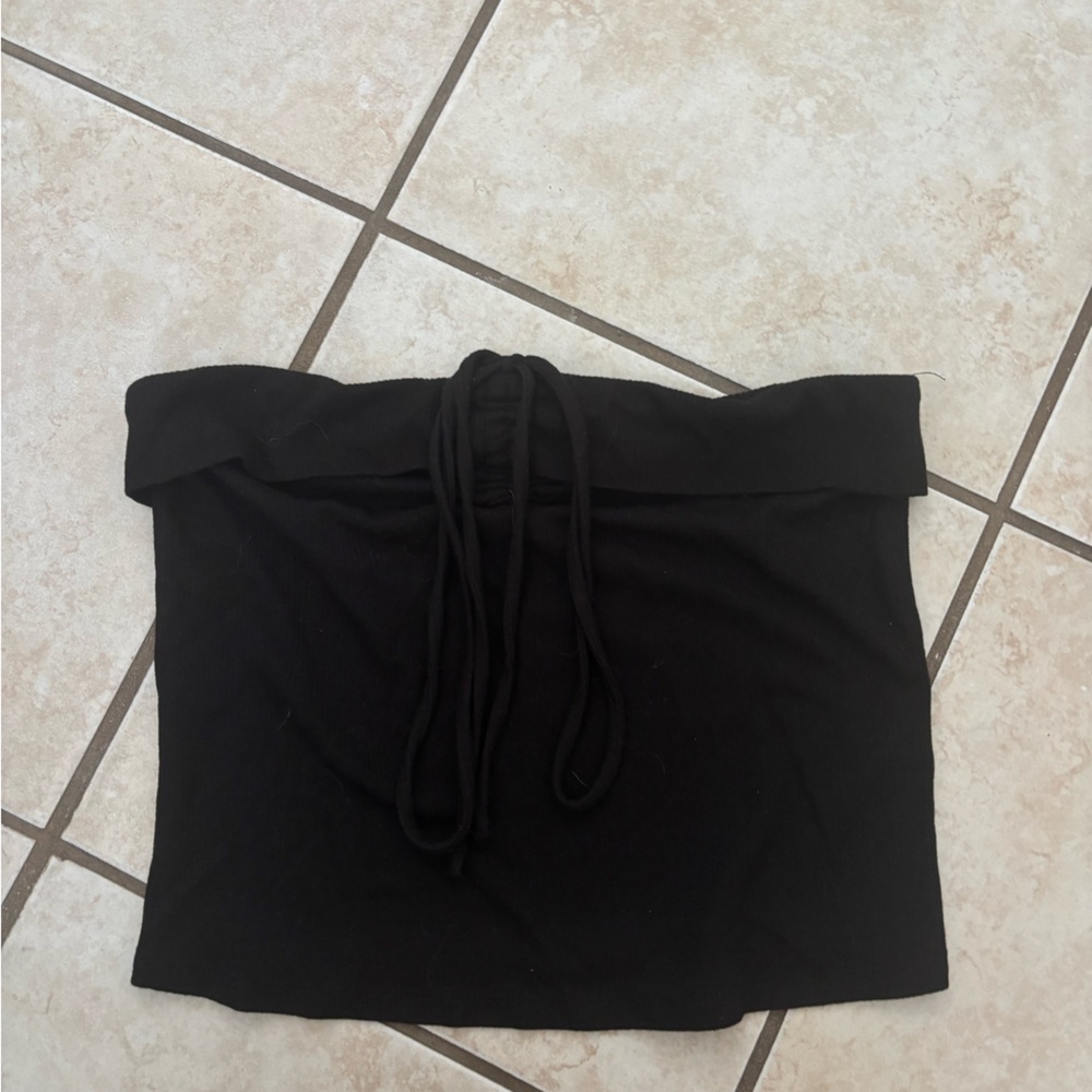 Wild Fable Black Textured Skirt
